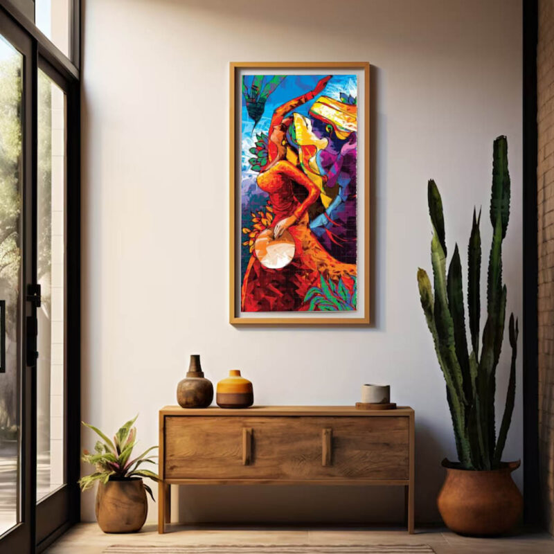 Giddha-Punjabi Folk Dance Painting - image 4