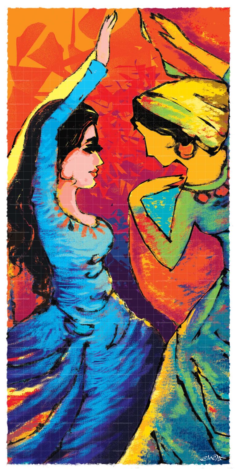 Giddha (Punjabi Girls)-Punjabi Folk Dance Painting is world famous Punjabi Artwork which is original and handmade. This beautiful painting is made from acrylic colors and is for sale at affordable price. Buy highly acclaimed Punjabi painting for room decorations and living room interiors.Buy Soothing painting worldwide. Canvas Prints also available,