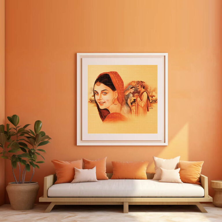 Heer Ranjha- Punjabi Folk Painting - gallery photo 1