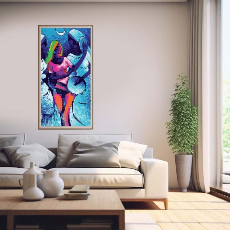 Jago wali Raat-Punjabi Culture Painting - image 3