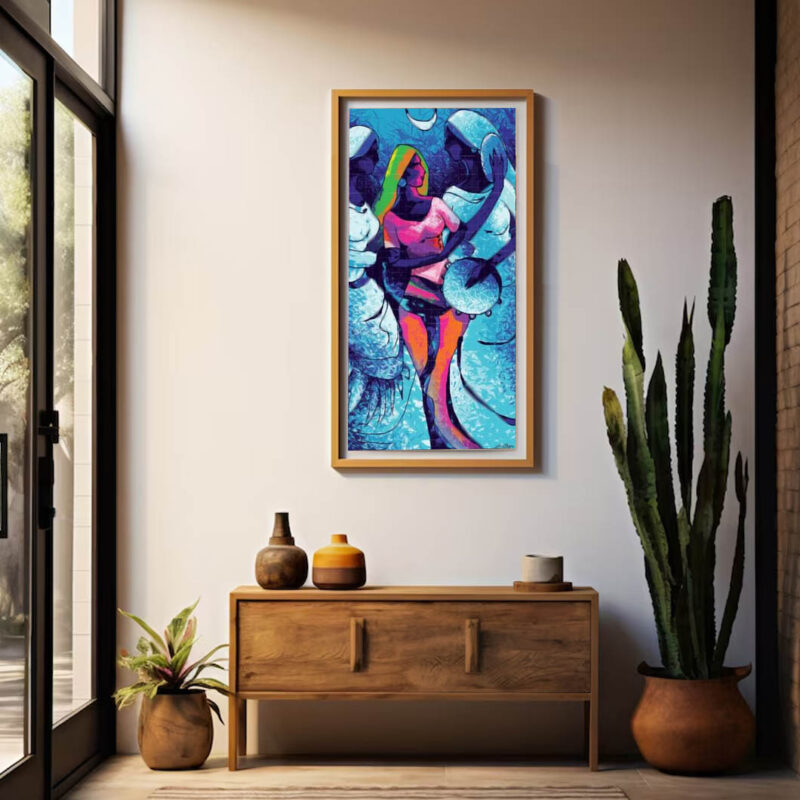Jago wali Raat-Punjabi Culture Painting - image 4