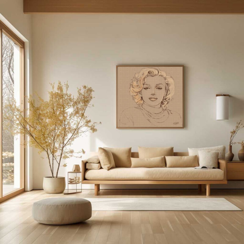 Marilyn Monroe-I wanna be loved by you-  ( 18×18 inch) S.N.5008 - image 7