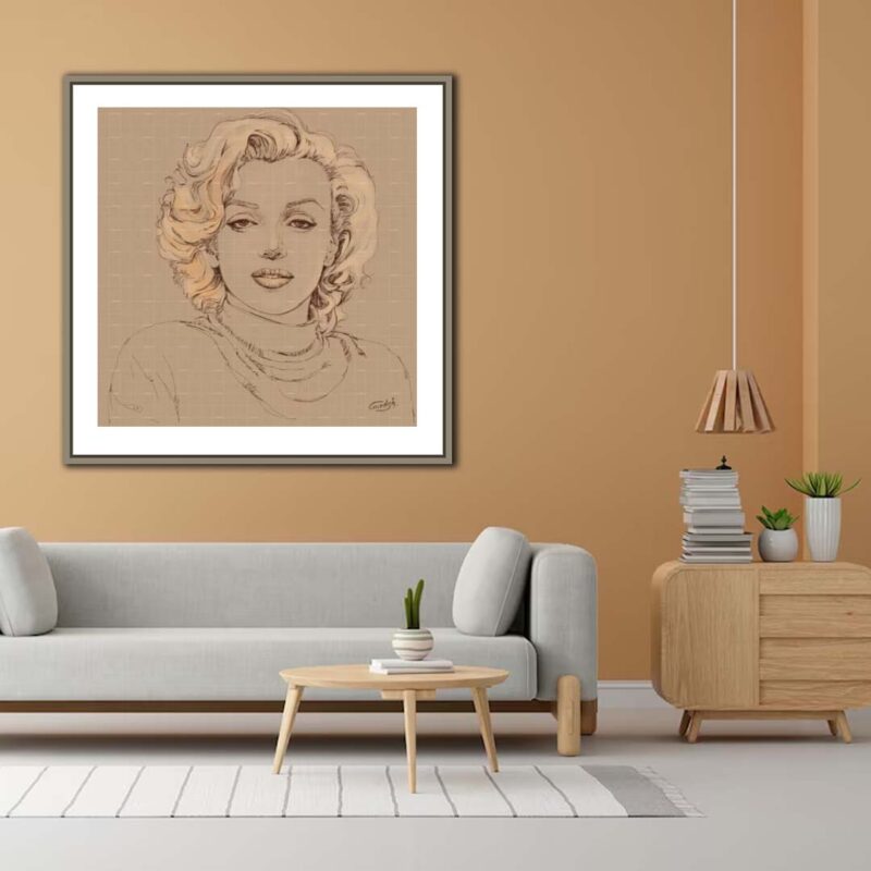 Marilyn Monroe-I wanna be loved by you-  ( 18×18 inch) S.N.5008 - image 2