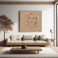 Marilyn Monroe-I wanna be loved by you- ( 18×18 inch) S.N.5008