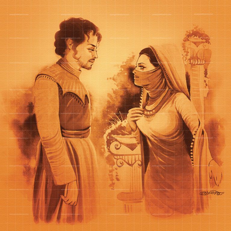 Sri Farhad Punjabi Painting is original handmade artwork made from acrylic colors. Culture painting for sale. Buy online Punjabi traditional painting