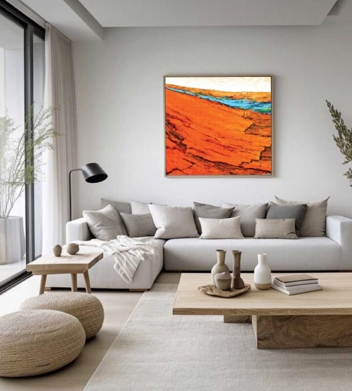 The Lake Beneath sky-Nature Painting - image 9