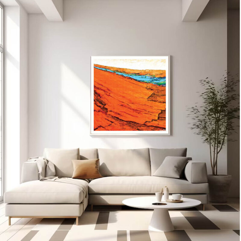 The Lake Beneath sky-Nature Painting - image 2