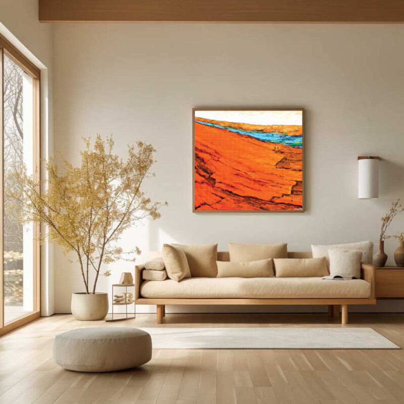 The Lake Beneath sky-Nature Painting - image 7