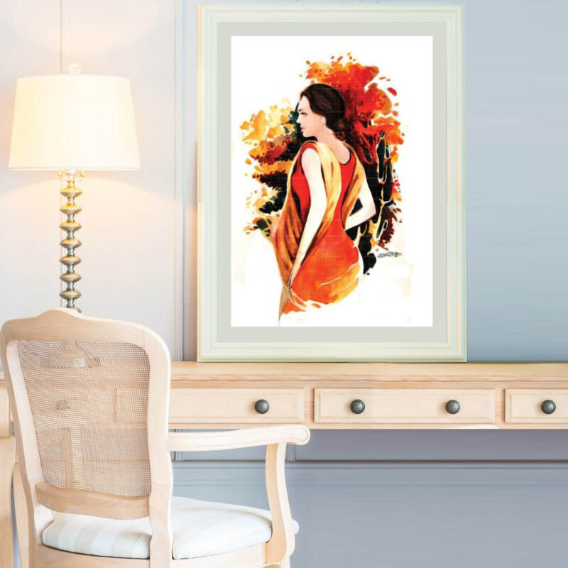 The Waiting-Figurative Watercolor - image 2