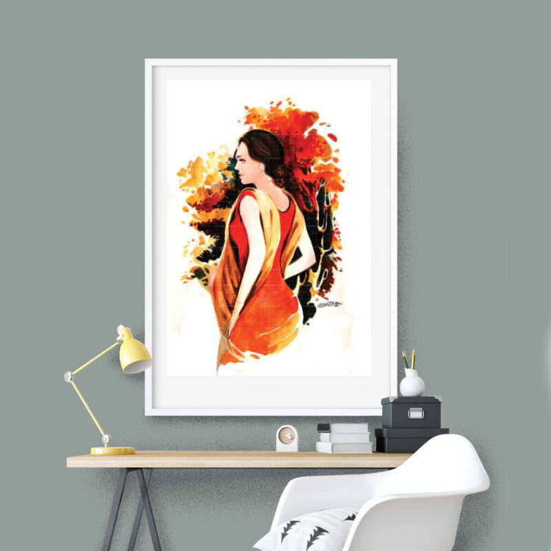 The Waiting-Figurative Watercolor - image 7