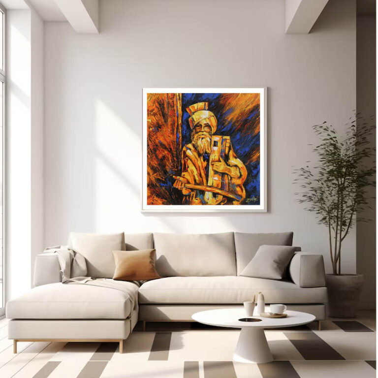 Ucha Dar Babe Nanak Da- Punjabi Folk Painting - gallery photo 5