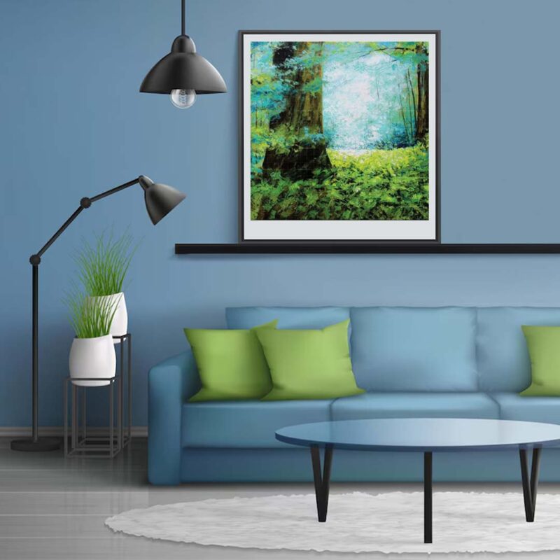 Amazon-Morning-Forest-Painting - image 4
