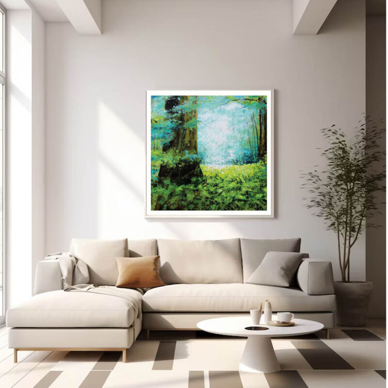 Amazon-Morning-Forest-Painting - image 3