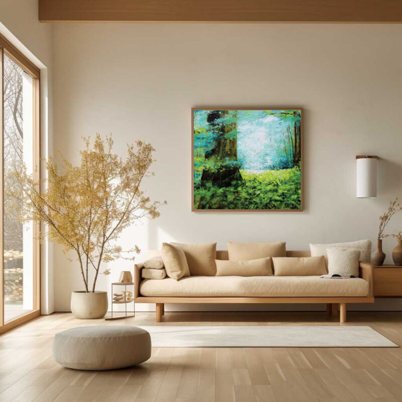 Amazon-Morning-Forest-Painting - image 8