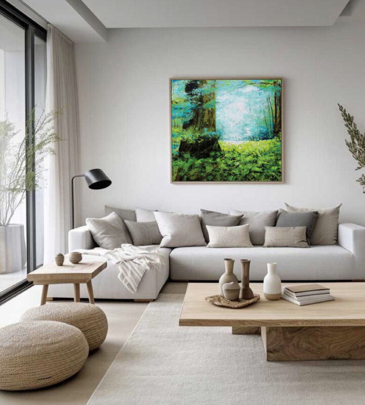 Amazon-Morning-Forest-Painting - image 10