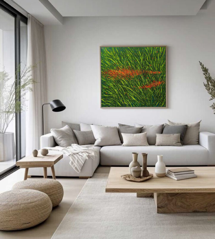Dancing to the winds- Floral Painting - image 10