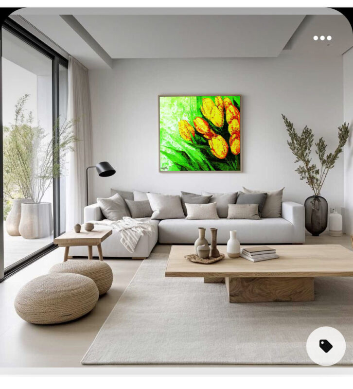 Dancing with Daffodil Flowers- Floral Painting - image 11