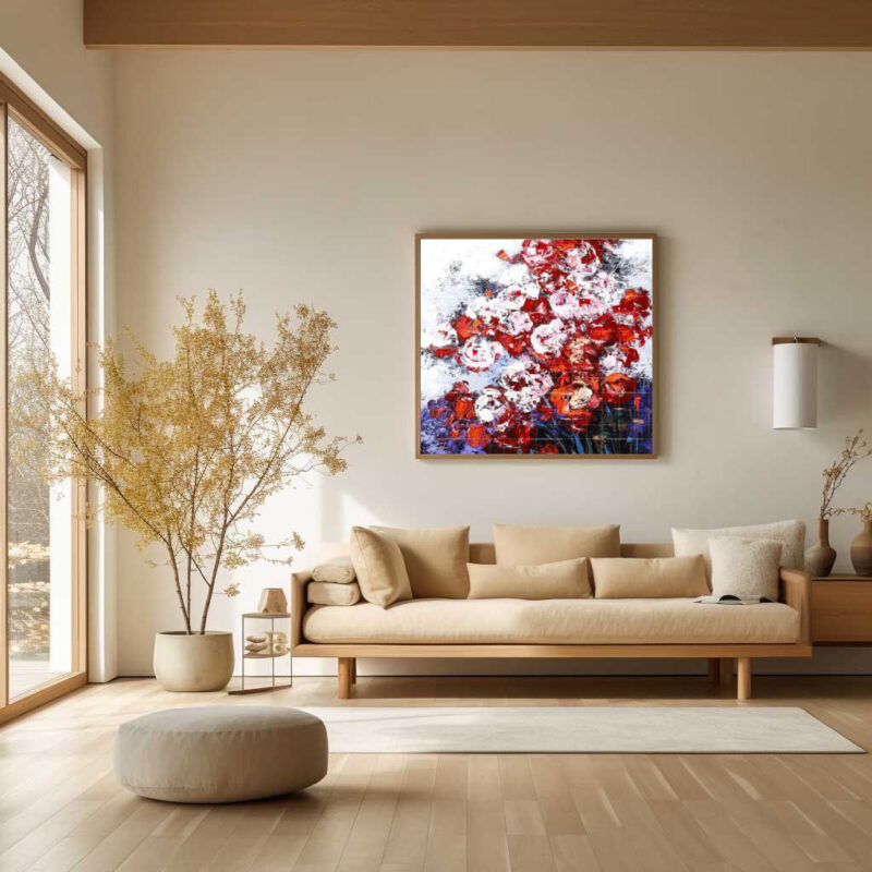 Her Red Roses- Flower Artwork - image 6