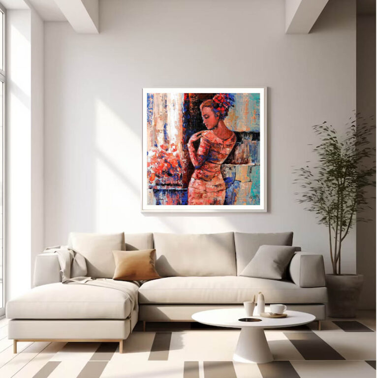 THE DYNAMIC BEAUTY- Girl Painting - gallery photo 2