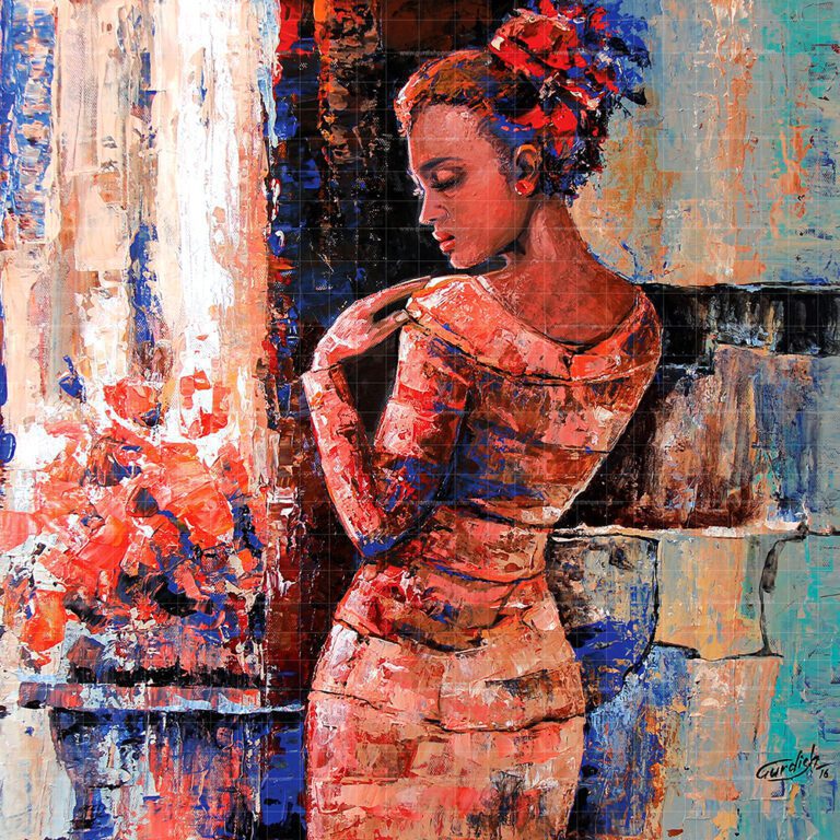 THE DYNAMIC BEAUTY- Girl Painting is an elegant artwork which is world famous piece of decoration which is for sale all around the workd.