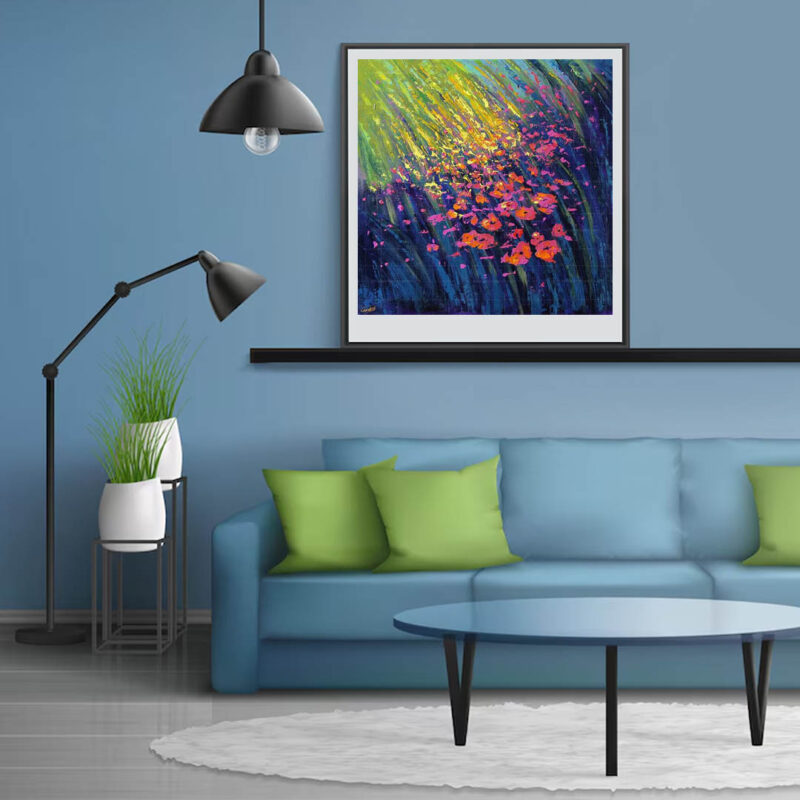 The Painting of Dancing Flowers- Floral Art - image 3