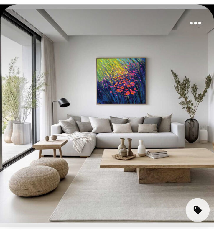 The Painting of Dancing Flowers- Floral Art - image 7
