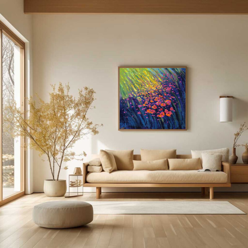 The Painting of Dancing Flowers- Floral Art - image 8