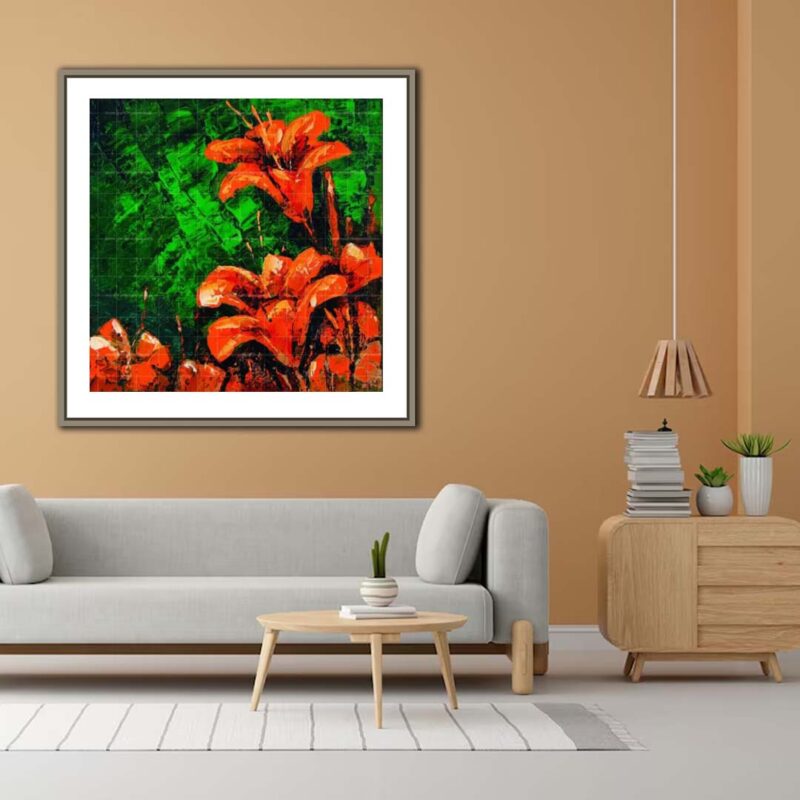 The Petunia Flowers- Floral Painting - image 4