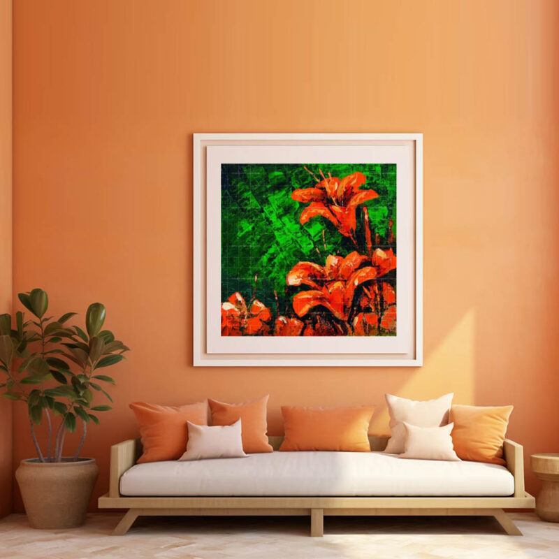 The Petunia Flowers- Floral Painting - image 5