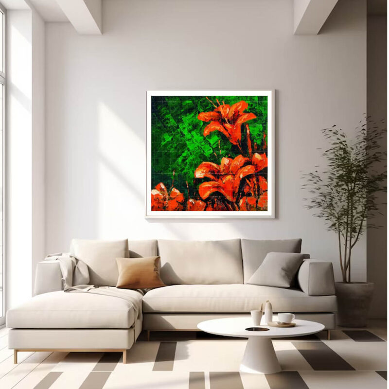 The Petunia Flowers- Floral Painting - image 2