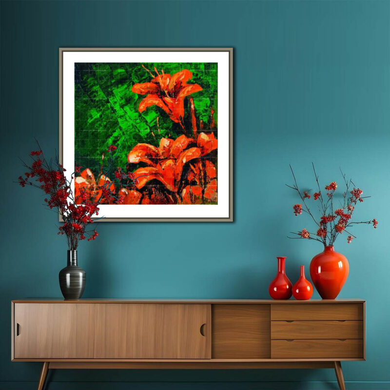 The Petunia Flowers- Floral Painting - image 6