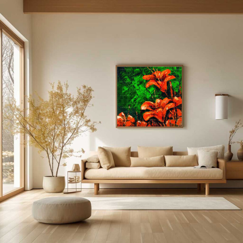The Petunia Flowers- Floral Painting - image 7