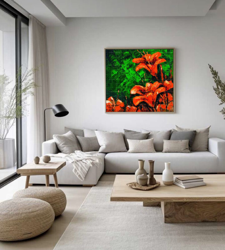 The Petunia Flowers- Floral Painting - image 9