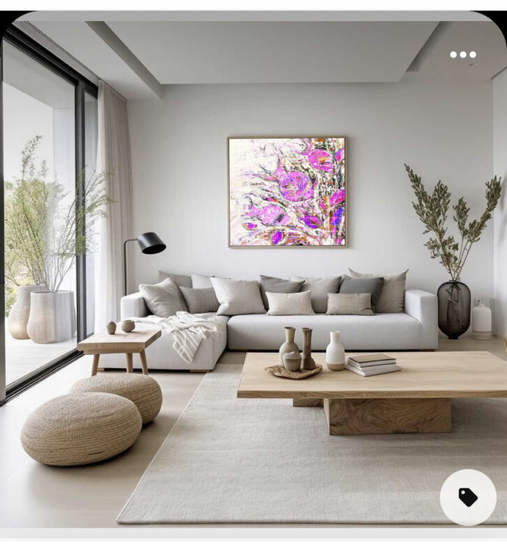 The Pink World- Sea Painting - image 7