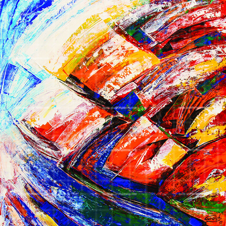 The Soothing Fishes- Sea Art is colorful painting made from prosperous colors of nature. Buy feng shui art and feel charm around you.