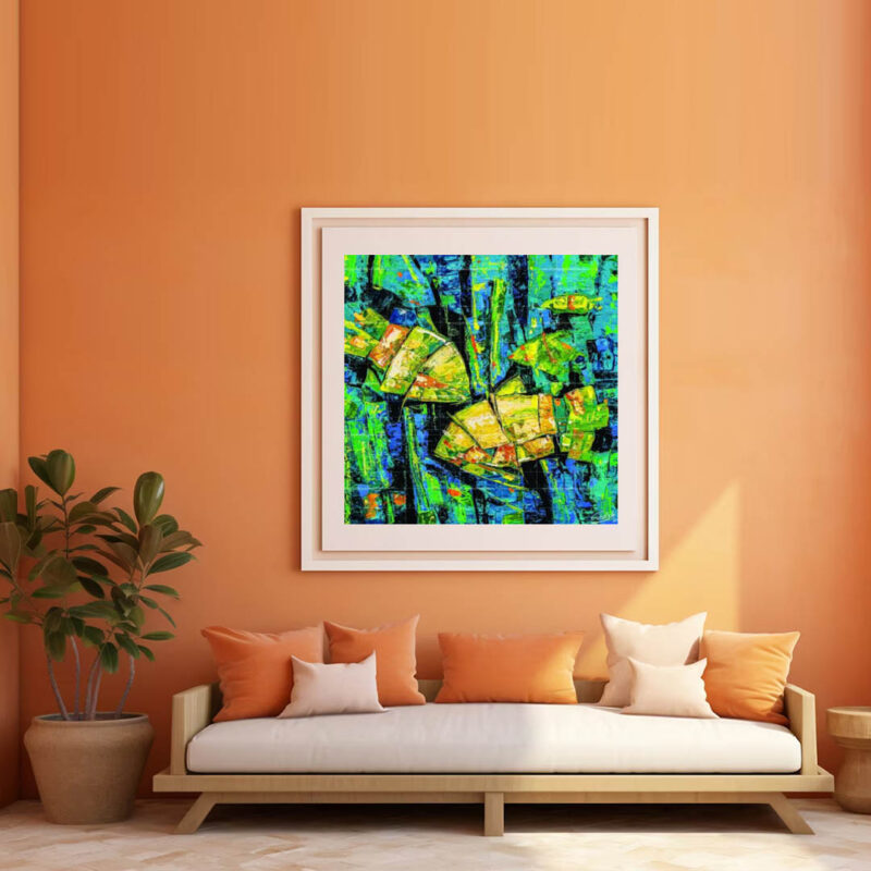 The Underwater love- Fish Painting - image 5