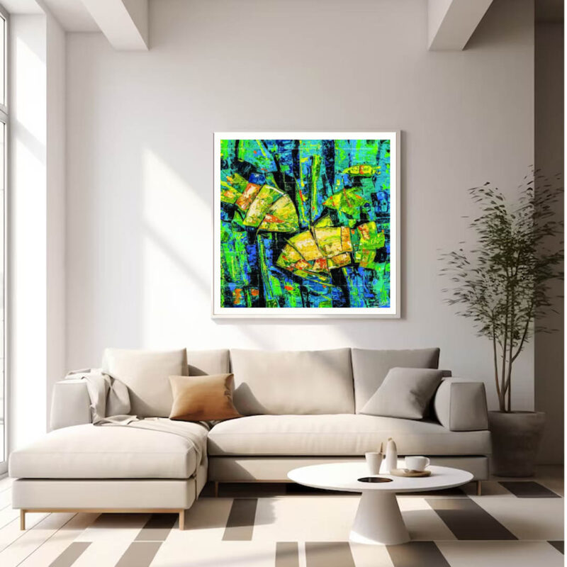 The Underwater love- Fish Painting - image 3