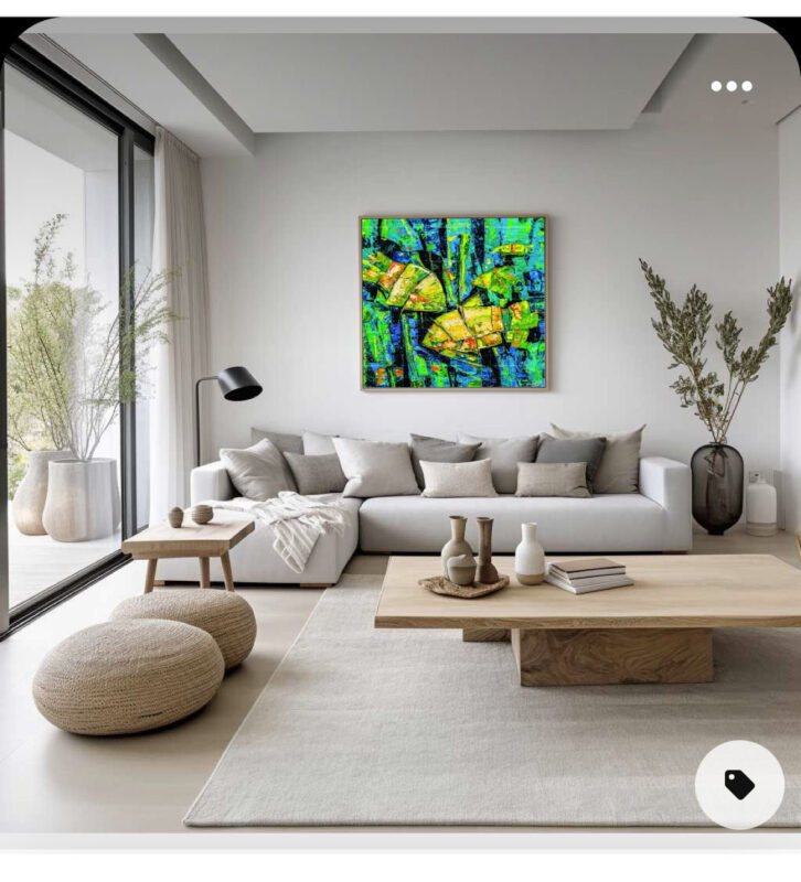 The Underwater love- Fish Painting - image 7