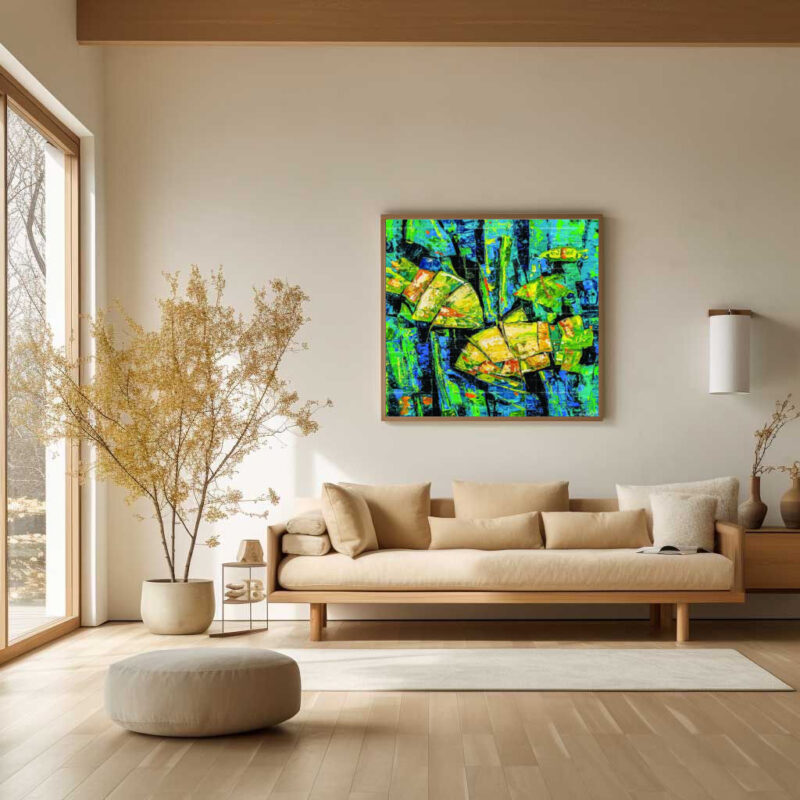 The Underwater love- Fish Painting - image 8