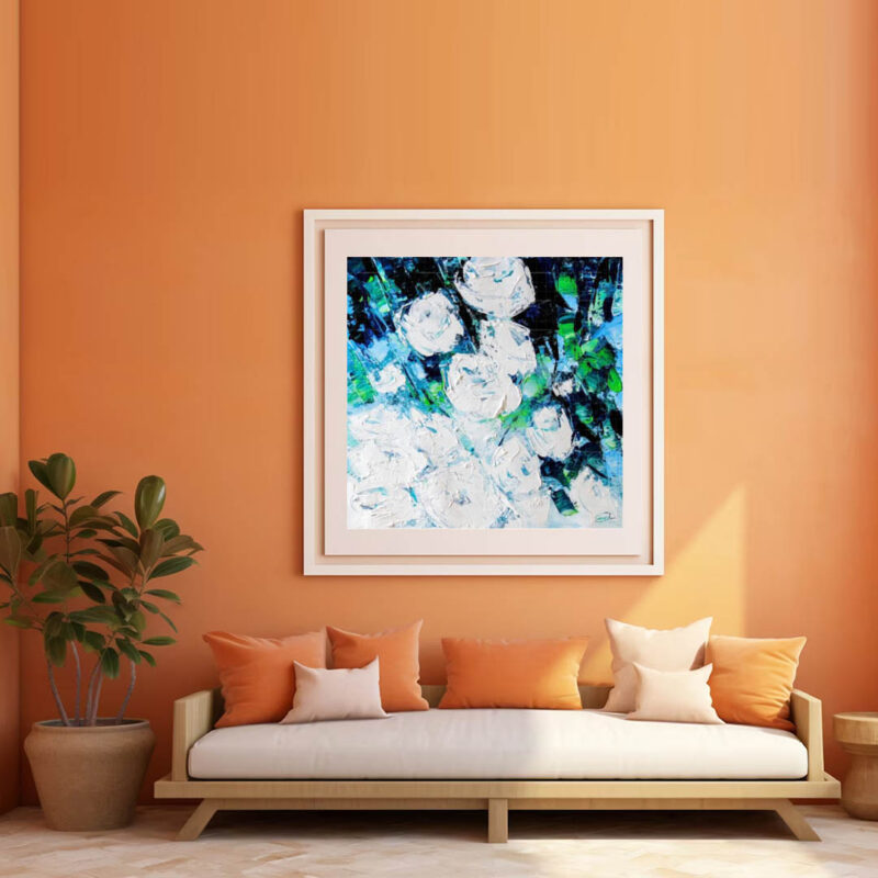 The white flowers-Art for decoration - image 5
