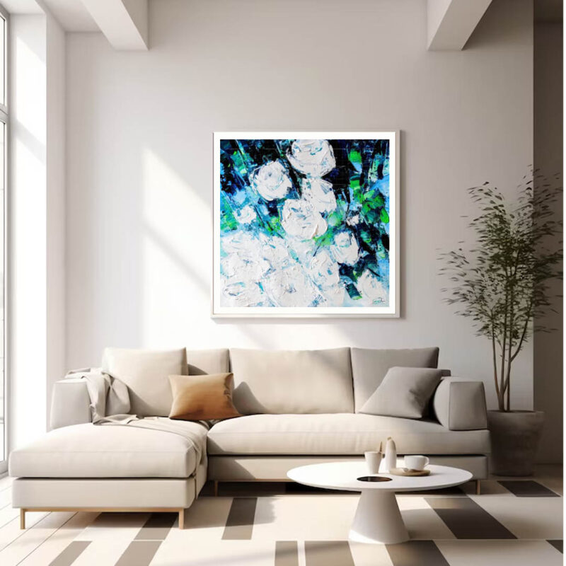 The white flowers-Art for decoration - image 2