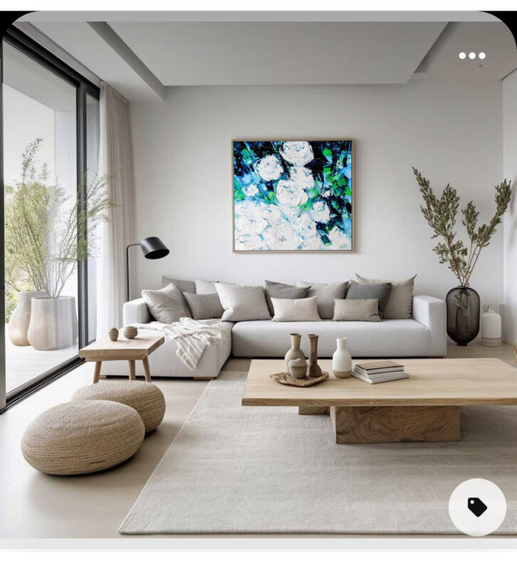 The white flowers-Art for decoration - image 7