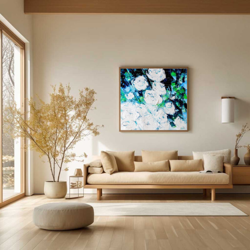 The white flowers-Art for decoration - image 8
