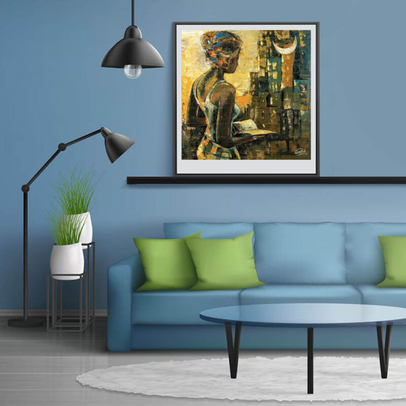 The moon and Her lover- Love art - image 3