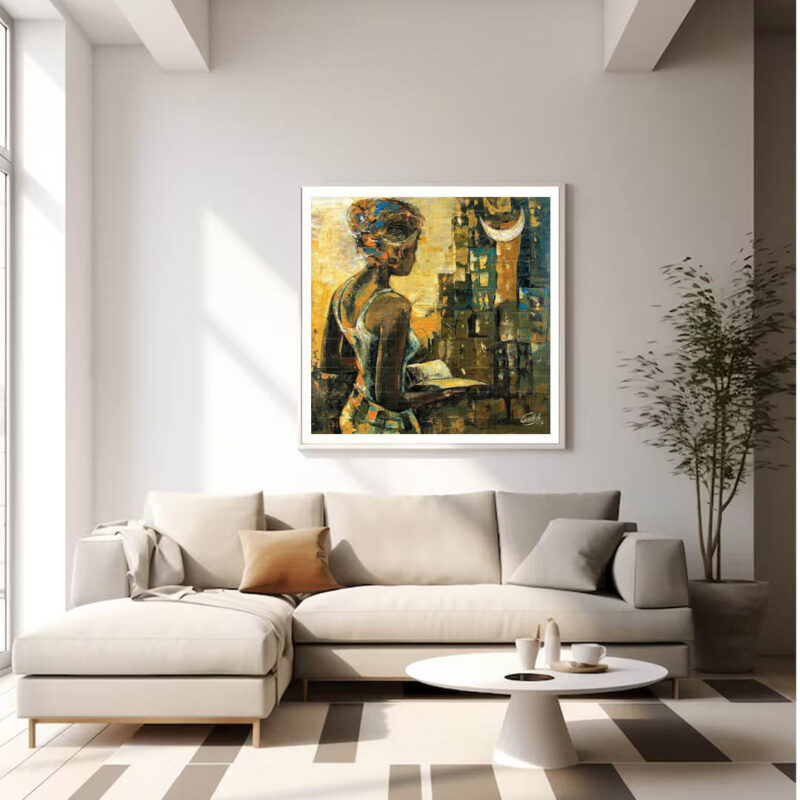 The moon and Her lover- Love art - image 2