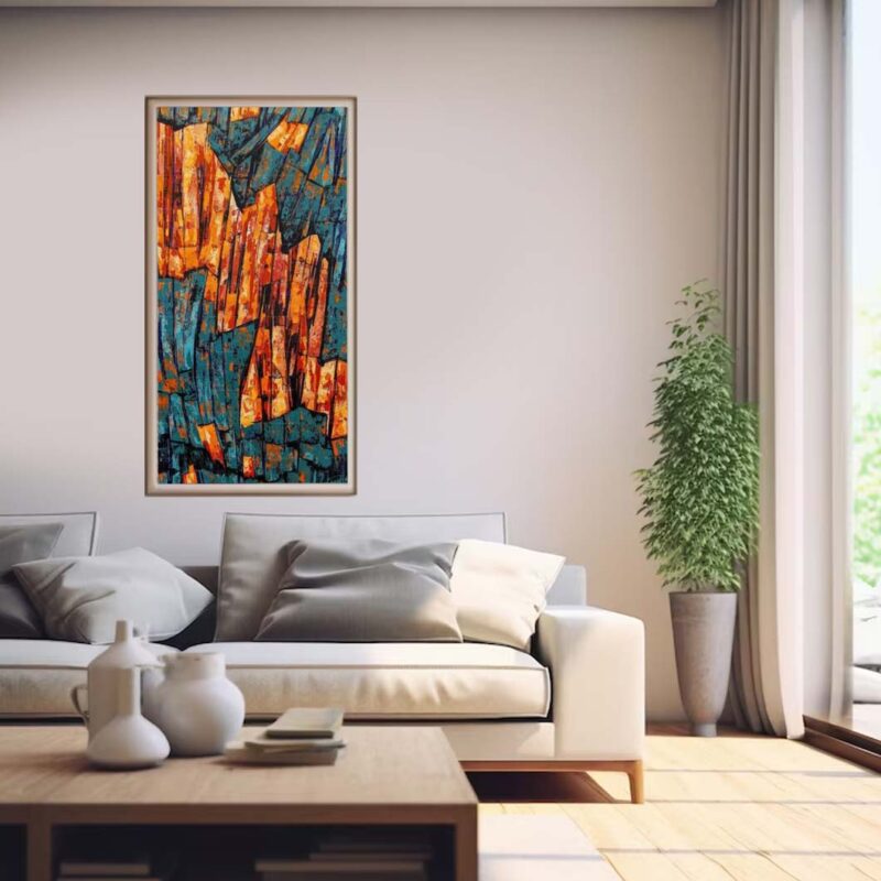 The Fountain of Youth-Nature Abstract Painting - image 3