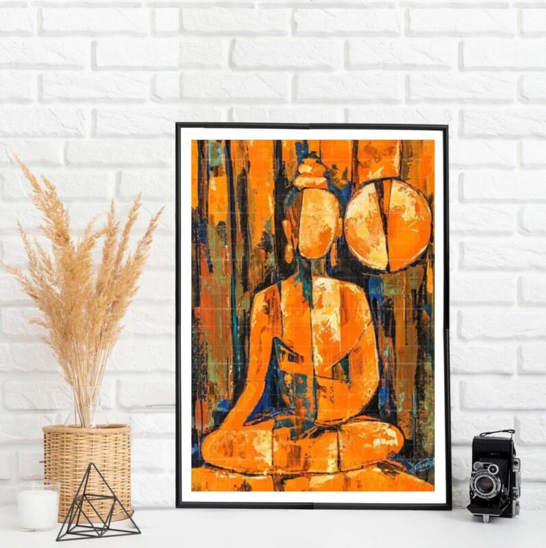 The Golden Buddha- Fortune Painting - image 5