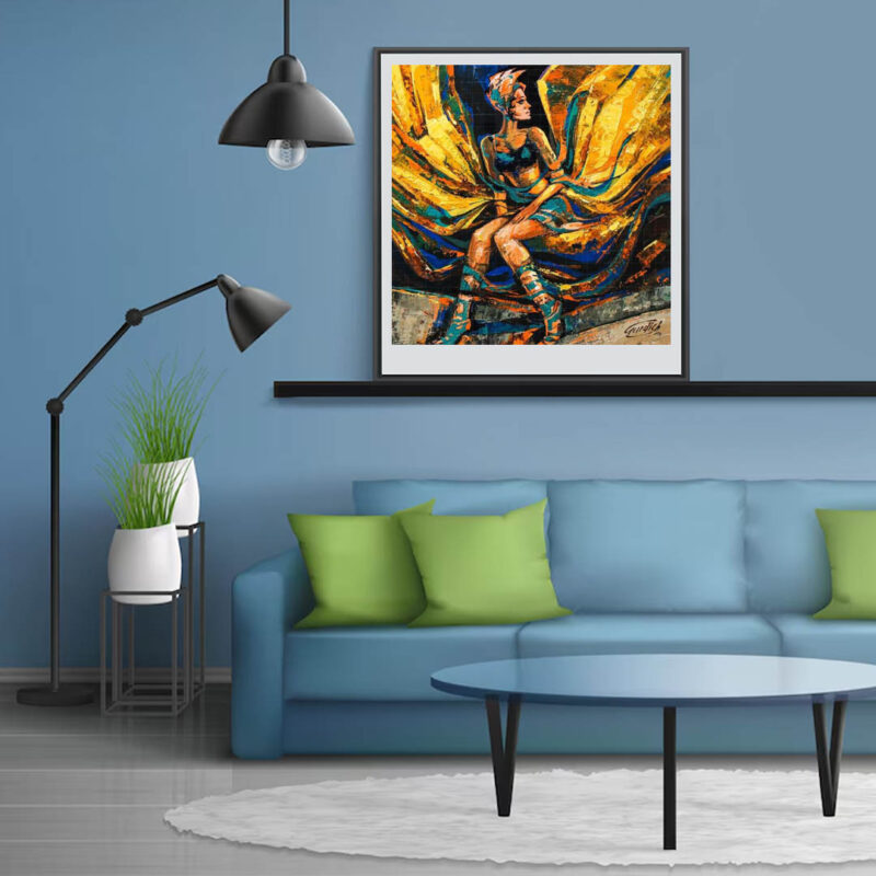 The Golden wings-Angel Painting - image 3