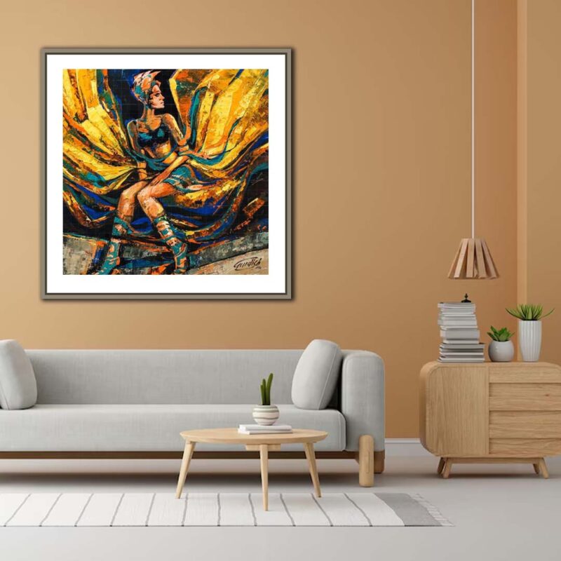 The Golden wings-Angel Painting - image 4
