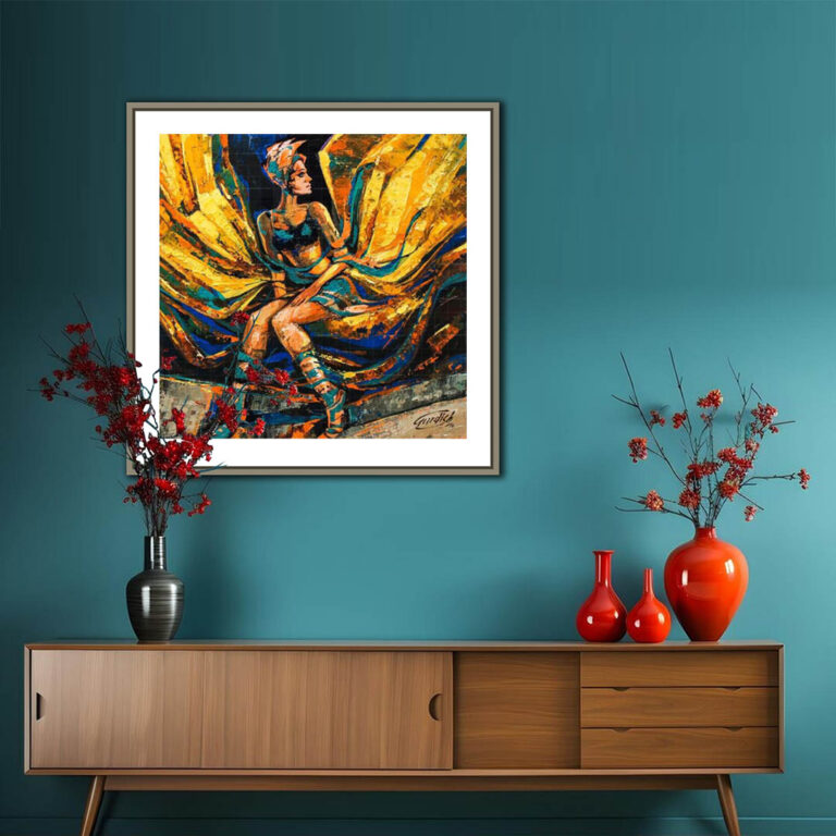 The Golden wings-Angel Painting - gallery photo 5